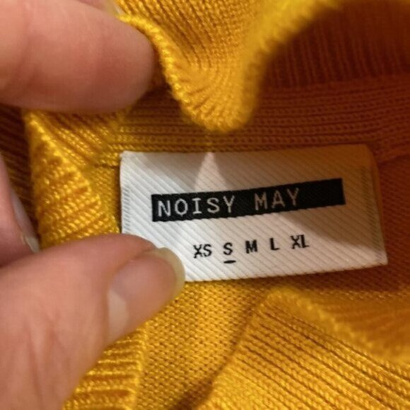Noisy May Mustard Yellow Long Sleeve Sweater - Picture 11 of 13